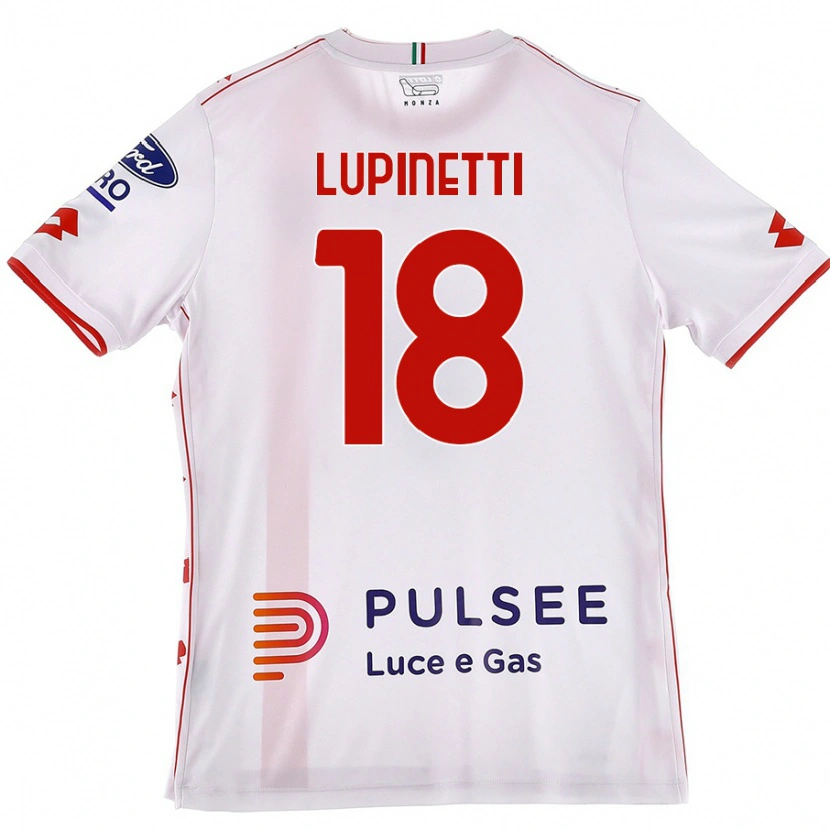 DanxenレディースTommaso Lupinetti#18白 赤アウェイシャツ2024/25ジャージーユニフォーム