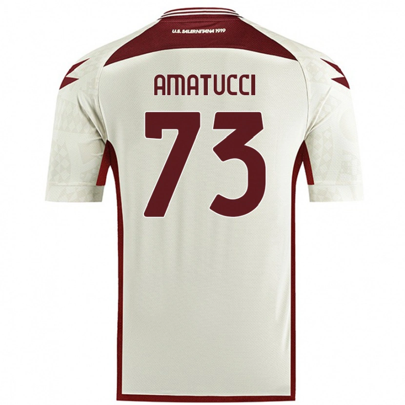 DanxenレディースLorenzo Amatucci#73クリームカラーアウェイシャツ2024/25ジャージーユニフォーム