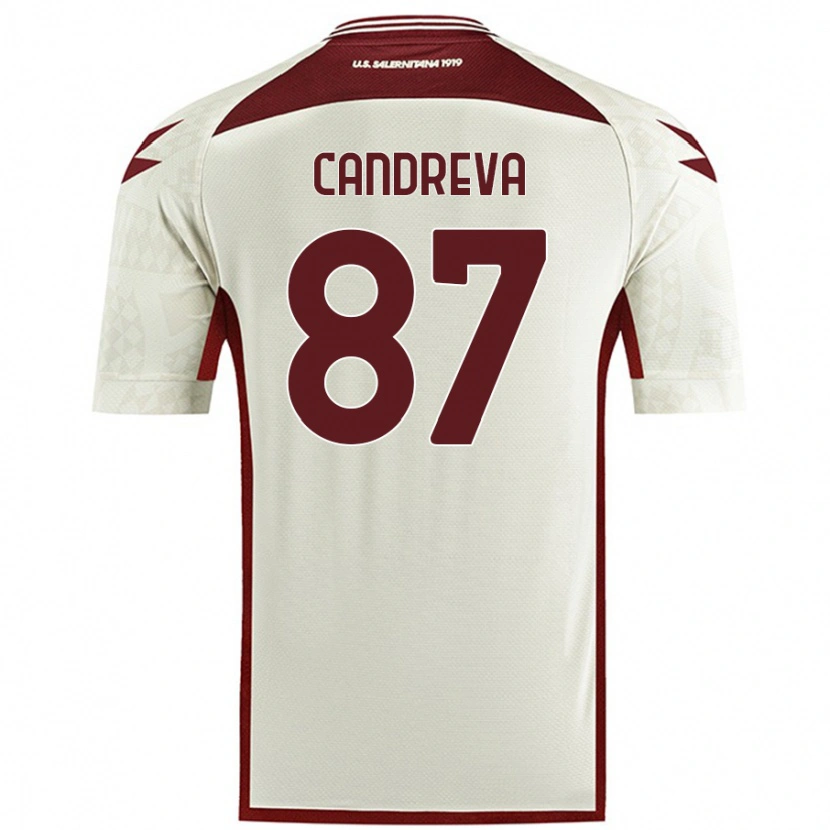 Danxenレディースアントニオ・カンドレーヴァ#87クリームカラーアウェイシャツ2024/25ジャージーユニフォーム