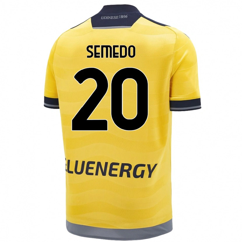DanxenレディースVivaldo Semedo#20ゴールデンアウェイシャツ2024/25ジャージーユニフォーム