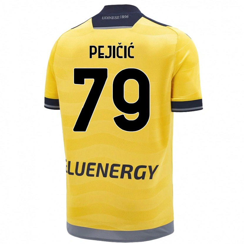 DanxenレディースDavid Pejičić#79ゴールデンアウェイシャツ2024/25ジャージーユニフォーム
