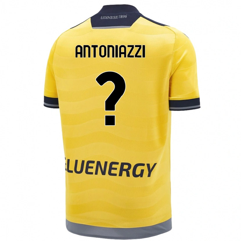 DanxenレディースSamuele Antoniazzi#0ゴールデンアウェイシャツ2024/25ジャージーユニフォーム