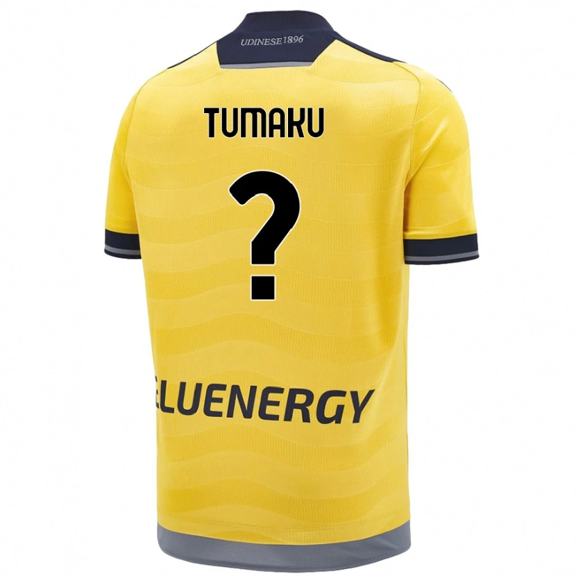 DanxenレディースNiccolò Tumaku#0ゴールデンアウェイシャツ2024/25ジャージーユニフォーム