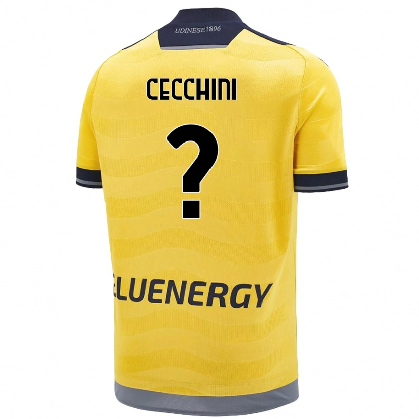 DanxenレディースGiorgio Cecchini#0ゴールデンアウェイシャツ2024/25ジャージーユニフォーム