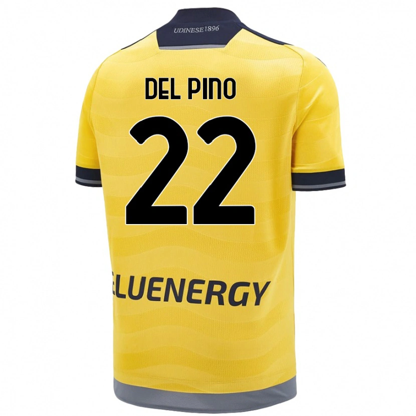 Danxenレディースロレンソ・デル・ピノ・モラレス#22ゴールデンアウェイシャツ2024/25ジャージーユニフォーム