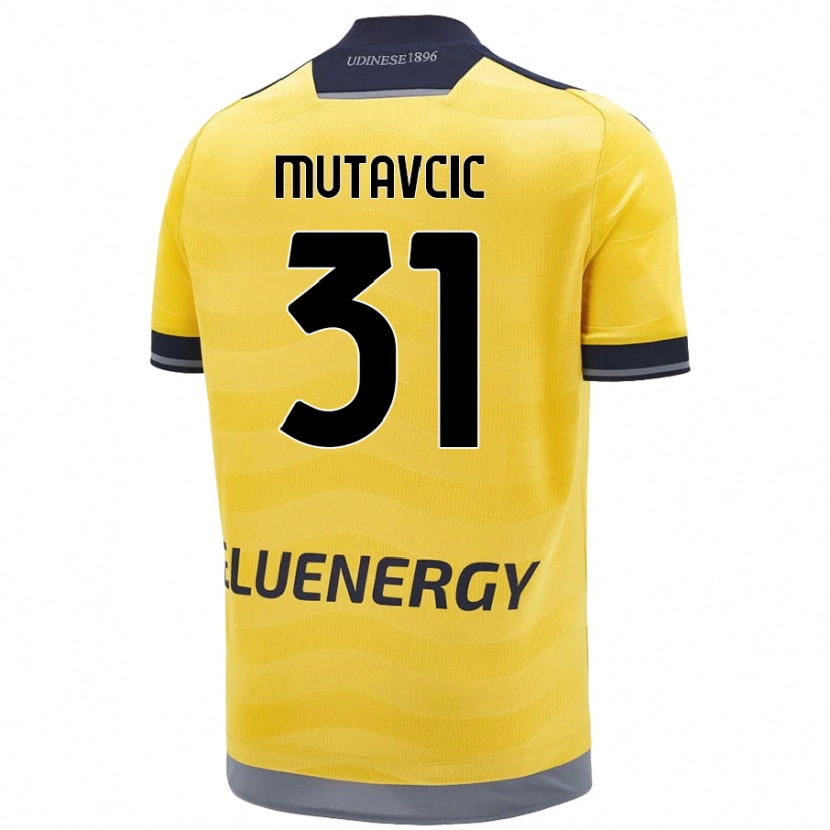 DanxenレディースJan Mutavcic#31ゴールデンアウェイシャツ2024/25ジャージーユニフォーム