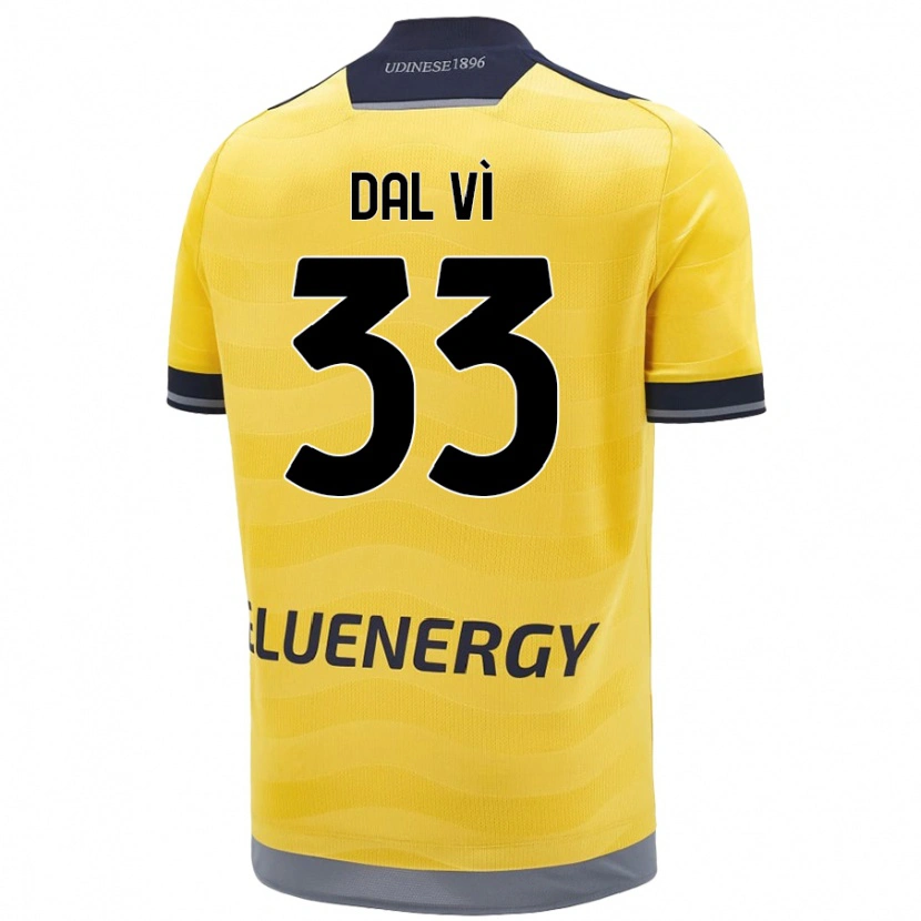 DanxenレディースMatteo Dal Vì#33ゴールデンアウェイシャツ2024/25ジャージーユニフォーム