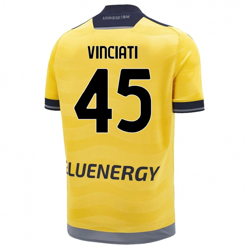 DanxenレディースGiulio Vinciati#45ゴールデンアウェイシャツ2024/25ジャージーユニフォーム