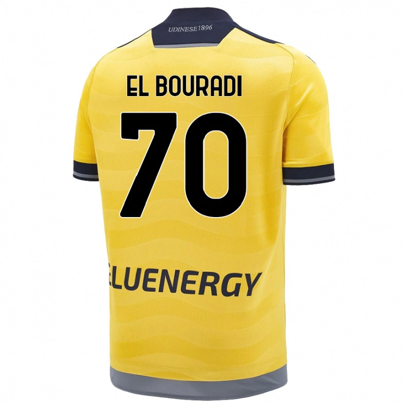 DanxenレディースWalid El Bouradi#70ゴールデンアウェイシャツ2024/25ジャージーユニフォーム