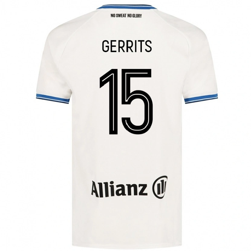 DanxenレディースMelanie Gerrits#15白アウェイシャツ2024/25ジャージーユニフォーム