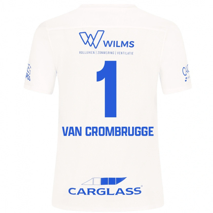 DanxenレディースHendrik Van Crombrugge#1白アウェイシャツ2024/25ジャージーユニフォーム
