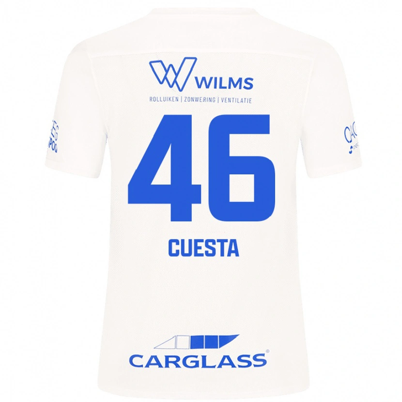 DanxenレディースCarlos Cuesta#46白アウェイシャツ2024/25ジャージーユニフォーム