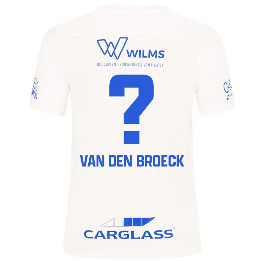 DanxenレディースKobe Van Den Broeck#0白アウェイシャツ2024/25ジャージーユニフォーム