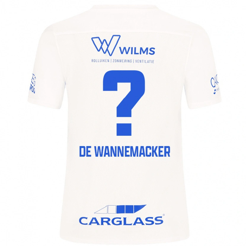 DanxenレディースAugust De Wannemacker#0白アウェイシャツ2024/25ジャージーユニフォーム
