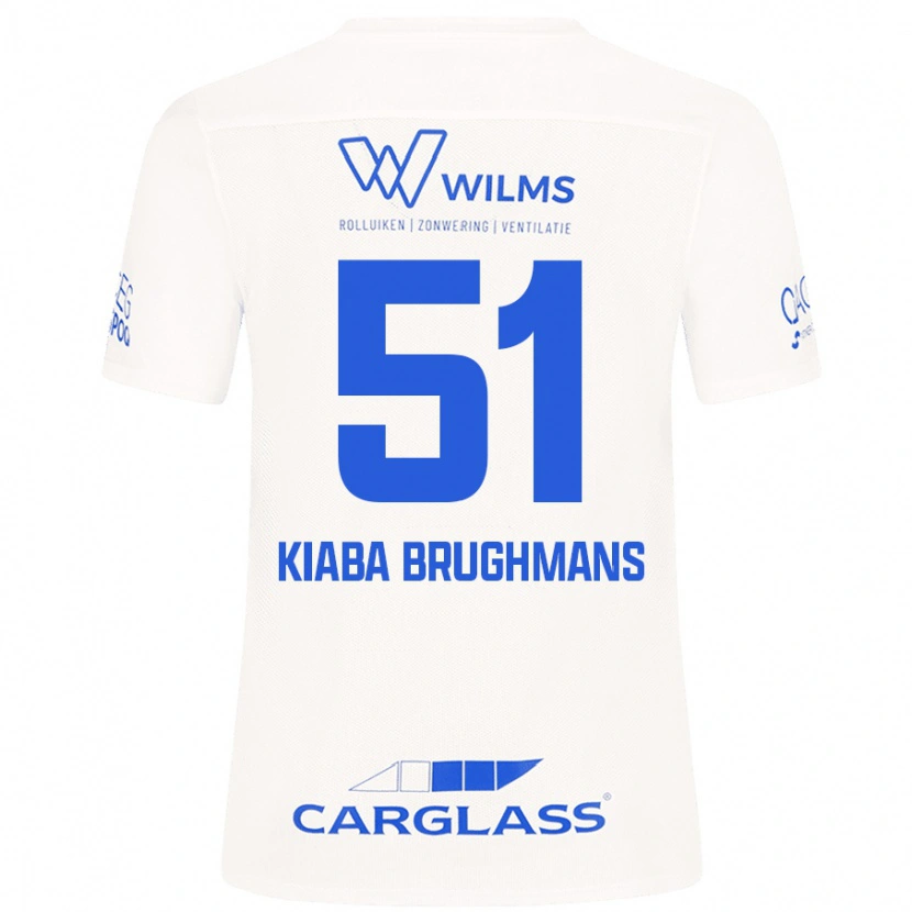 DanxenレディースLucca Kiaba Brughmans#51白アウェイシャツ2024/25ジャージーユニフォーム