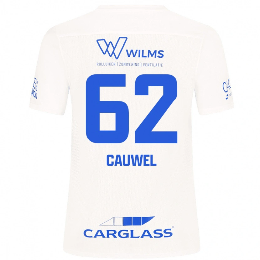 DanxenレディースMichiel Cauwel#62白アウェイシャツ2024/25ジャージーユニフォーム
