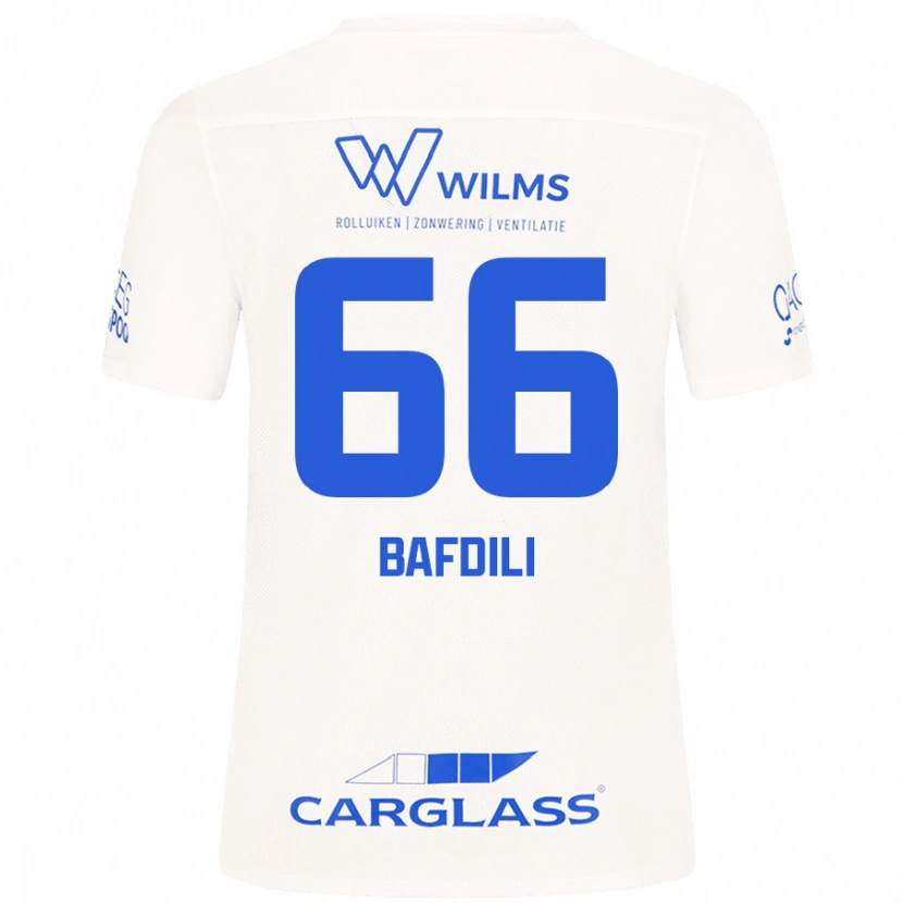 DanxenレディースZaïd Bafdili#66白アウェイシャツ2024/25ジャージーユニフォーム