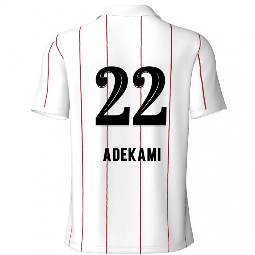 DanxenレディースFarouck Adekami#22白 黒アウェイシャツ2024/25ジャージーユニフォーム