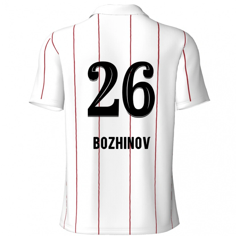 DanxenレディースRosen Bozhinov#26白 黒アウェイシャツ2024/25ジャージーユニフォーム