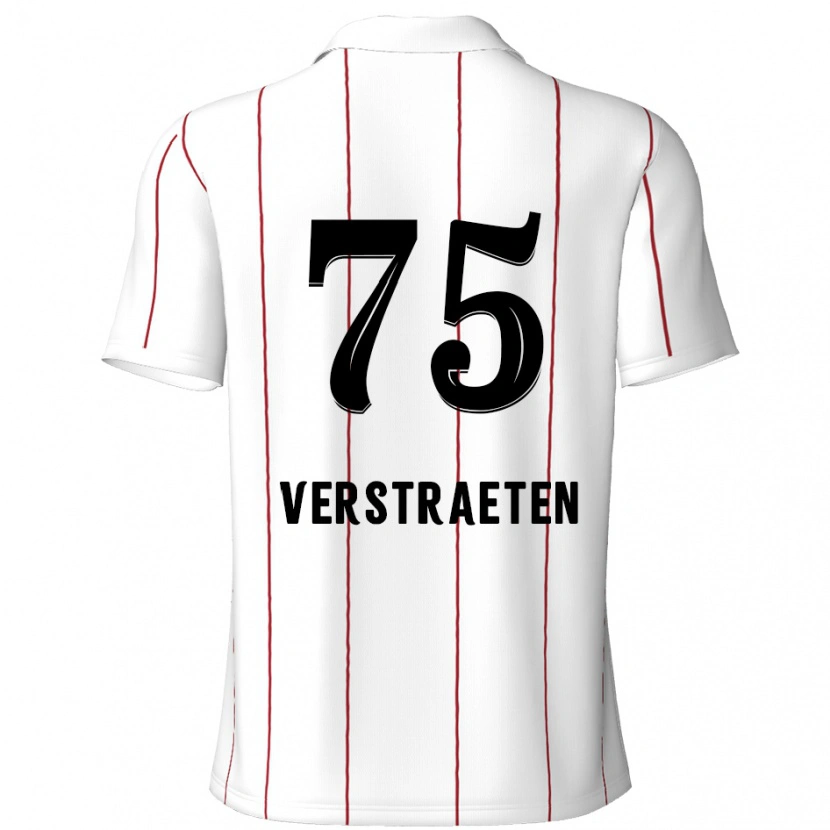 DanxenレディースAndreas Verstraeten#75白 黒アウェイシャツ2024/25ジャージーユニフォーム