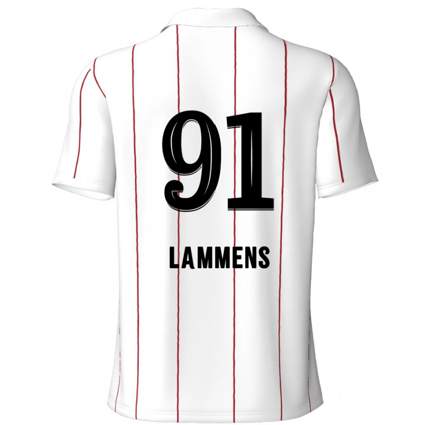 Danxenレディースセンヌ・ラマース#91白 黒アウェイシャツ2024/25ジャージーユニフォーム