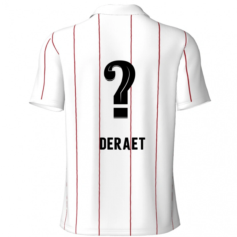 DanxenレディースXavi Deraet#0白 黒アウェイシャツ2024/25ジャージーユニフォーム