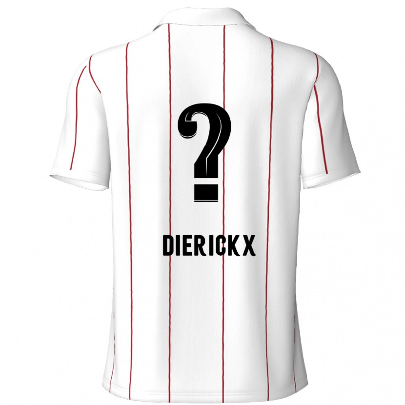DanxenレディースXander Dierickx#0白 黒アウェイシャツ2024/25ジャージーユニフォーム