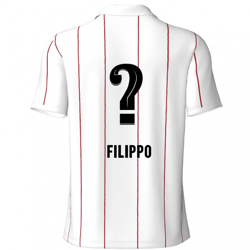 DanxenレディースNiels Filippo#0白 黒アウェイシャツ2024/25ジャージーユニフォーム