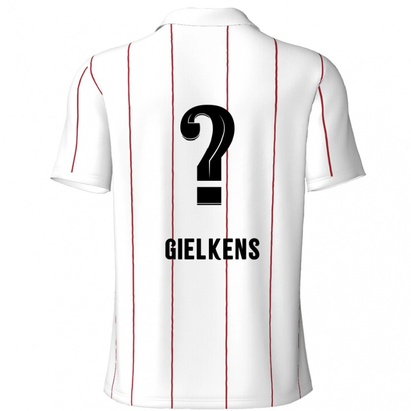 DanxenレディースMathijs Gielkens#0白 黒アウェイシャツ2024/25ジャージーユニフォーム