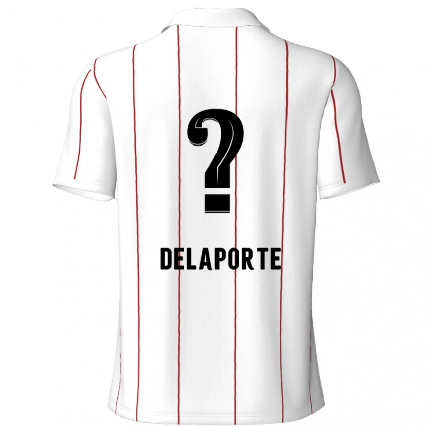 DanxenレディースKyano Delaporte#0白 黒アウェイシャツ2024/25ジャージーユニフォーム