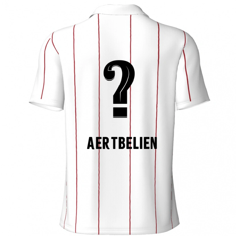 DanxenレディースLukas Aertbeliën#0白 黒アウェイシャツ2024/25ジャージーユニフォーム