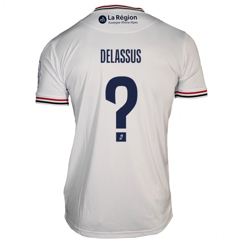 DanxenレディースGabin Delassus#0白アウェイシャツ2024/25ジャージーユニフォーム