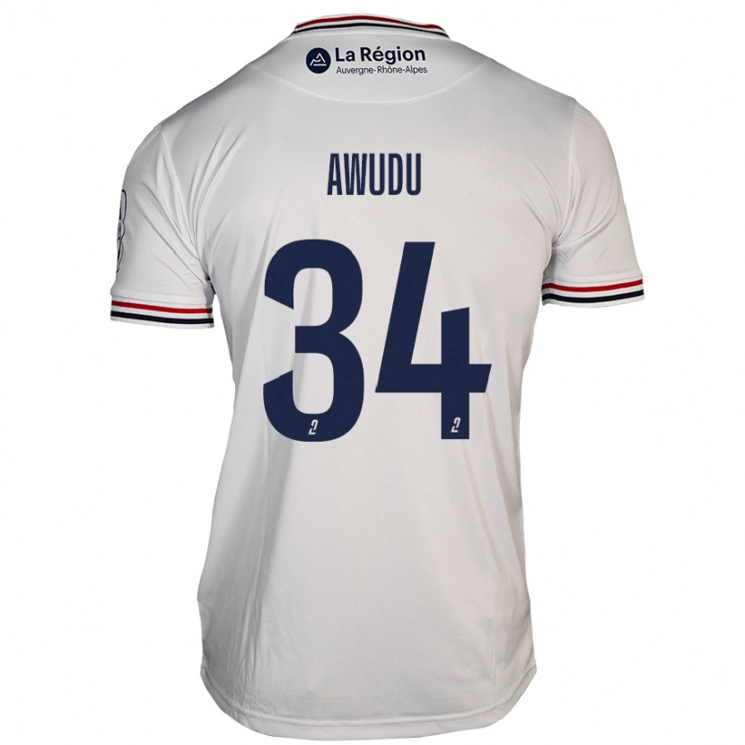 DanxenレディースSumaila Awudu#34白アウェイシャツ2024/25ジャージーユニフォーム
