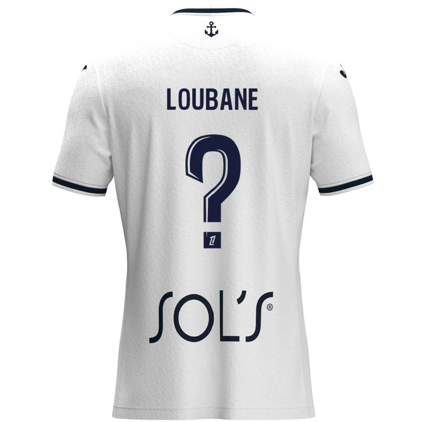 DanxenレディースYassine Loubane#0白 ダークブルーアウェイシャツ2024/25ジャージーユニフォーム