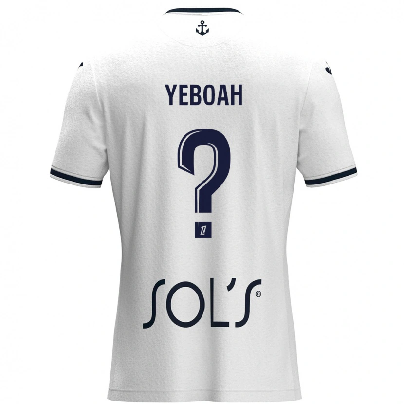 DanxenレディースAnanée Yeboah#0白 ダークブルーアウェイシャツ2024/25ジャージーユニフォーム