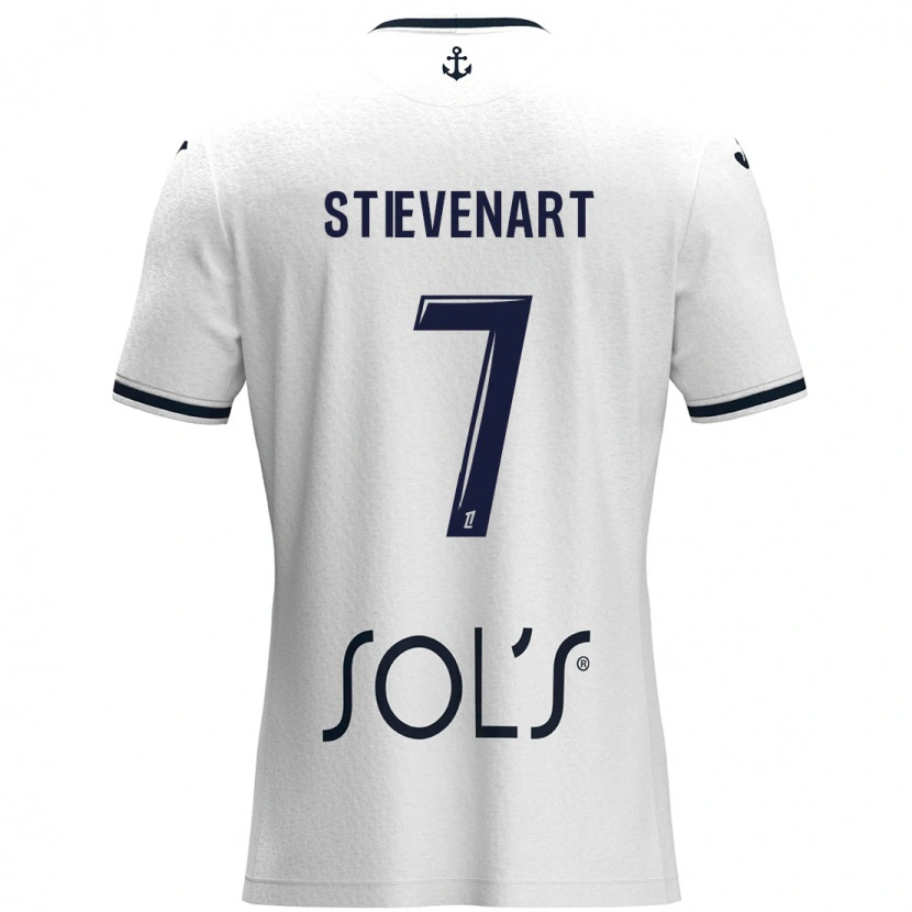 DanxenレディースZoé Stievenart#7白 ダークブルーアウェイシャツ2024/25ジャージーユニフォーム
