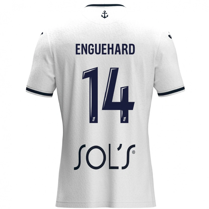 DanxenレディースRomane Enguehard#14白 ダークブルーアウェイシャツ2024/25ジャージーユニフォーム