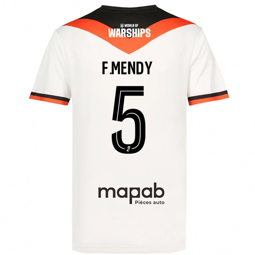 DanxenレディースFormose Mendy#5白アウェイシャツ2024/25ジャージーユニフォーム