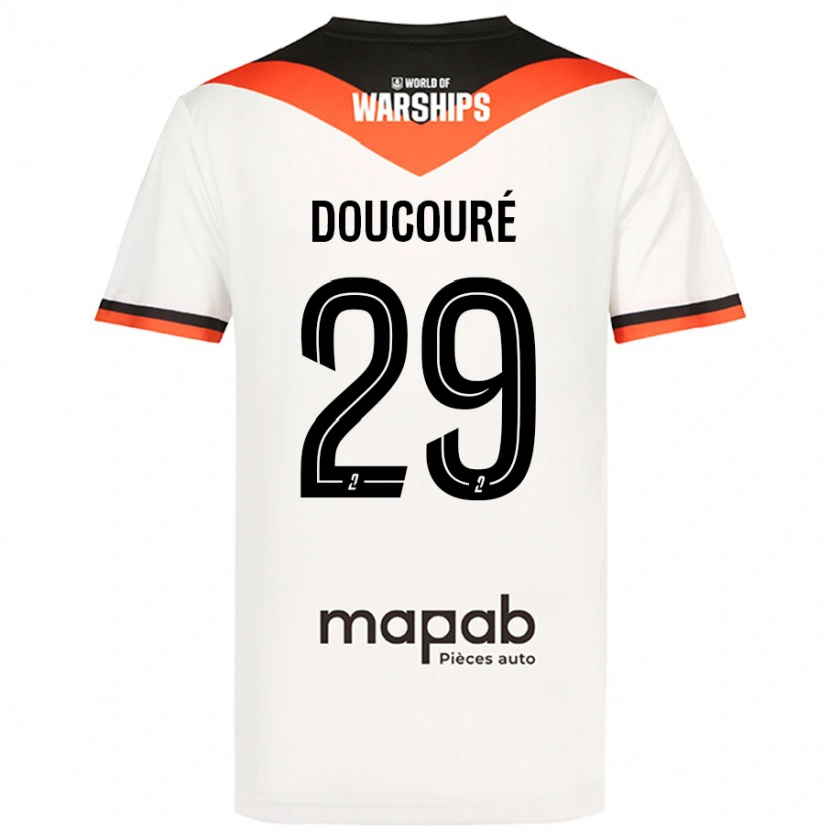 DanxenレディースSiriné Doucouré#29白アウェイシャツ2024/25ジャージーユニフォーム