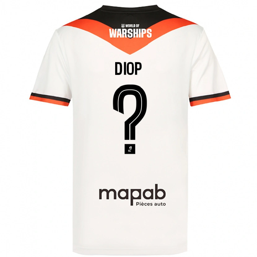 DanxenレディースSamba Diop#0白アウェイシャツ2024/25ジャージーユニフォーム