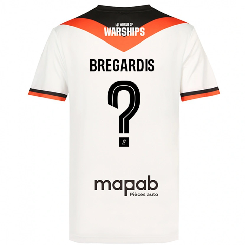 DanxenレディースTom Bregardis#0白アウェイシャツ2024/25ジャージーユニフォーム