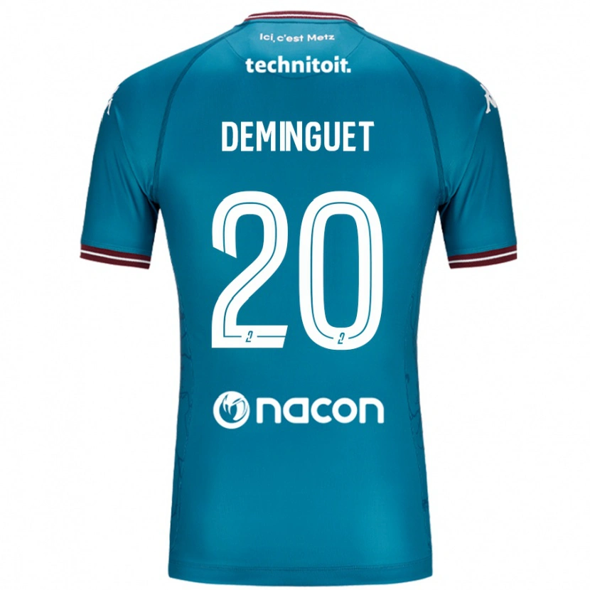 Danxenレディースジェシー・デミンゲット#20ペトロールブルーアウェイシャツ2024/25ジャージーユニフォーム