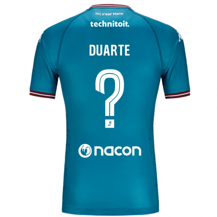 DanxenレディースDiego Duarte#0ペトロールブルーアウェイシャツ2024/25ジャージーユニフォーム