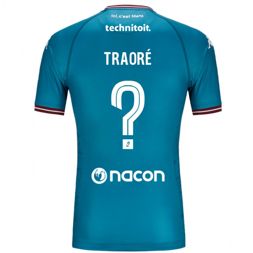 DanxenレディースBadra Traoré#0ペトロールブルーアウェイシャツ2024/25ジャージーユニフォーム