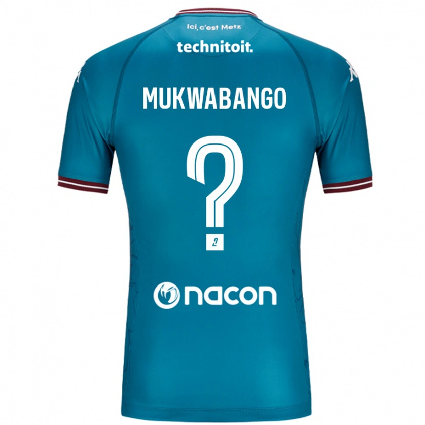 DanxenレディースBénit Mukwabango#0ペトロールブルーアウェイシャツ2024/25ジャージーユニフォーム