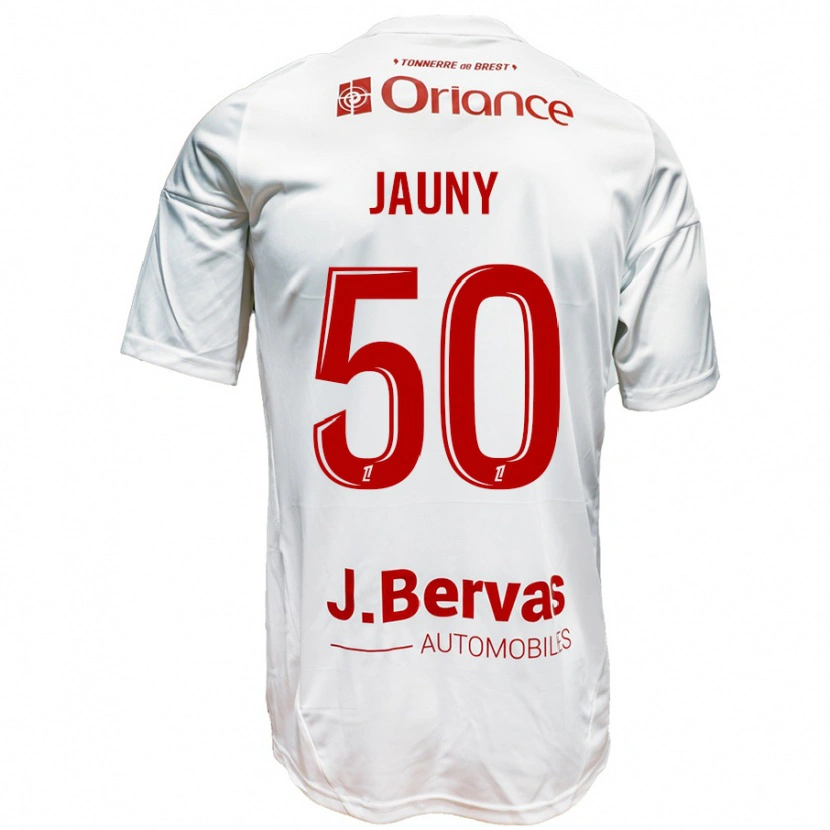 DanxenレディースNoah Jauny#50白 赤アウェイシャツ2024/25ジャージーユニフォーム