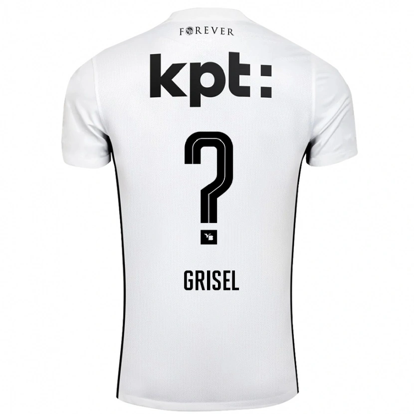 DanxenレディースArno Grisel#0白 黒アウェイシャツ2024/25ジャージーユニフォーム