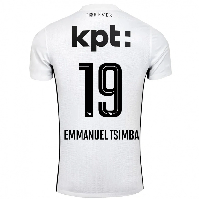 DanxenレディースFelix Emmanuel Tsimba#19白 黒アウェイシャツ2024/25ジャージーユニフォーム