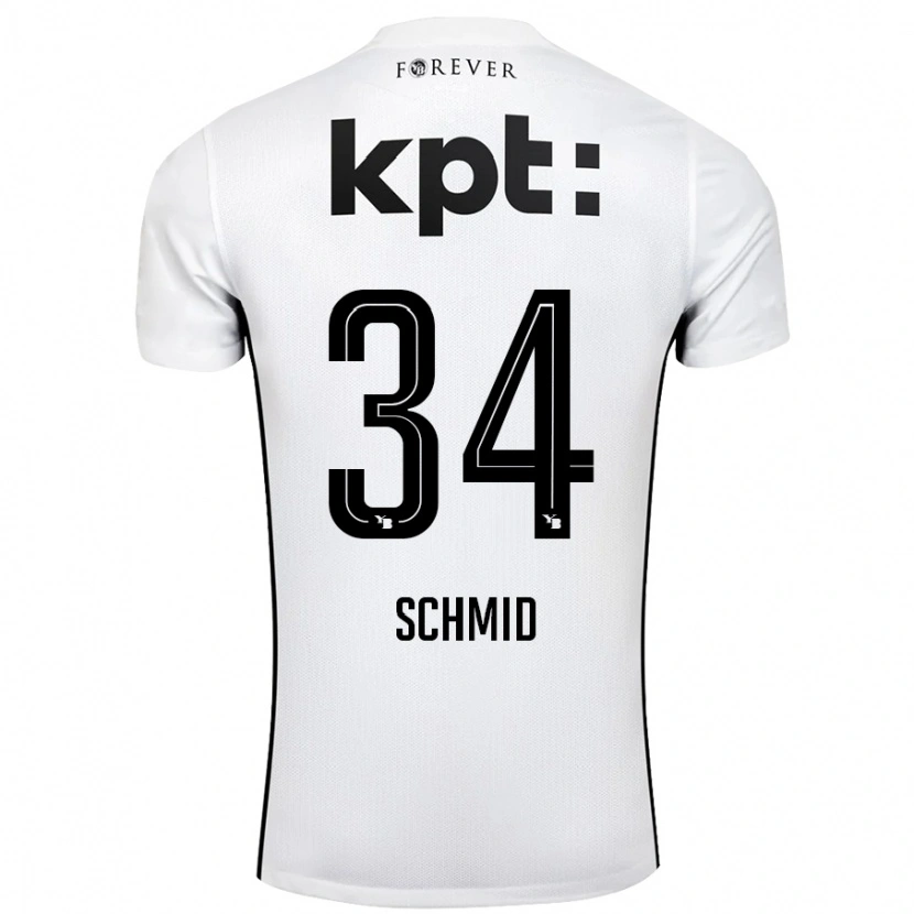 DanxenレディースCéline Schmid#34白 黒アウェイシャツ2024/25ジャージーユニフォーム