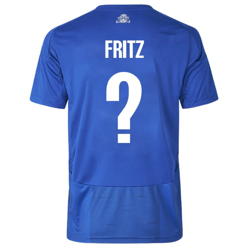 DanxenレディースGustav Fritz#0ホワイト ブルーアウェイシャツ2024/25ジャージーユニフォーム